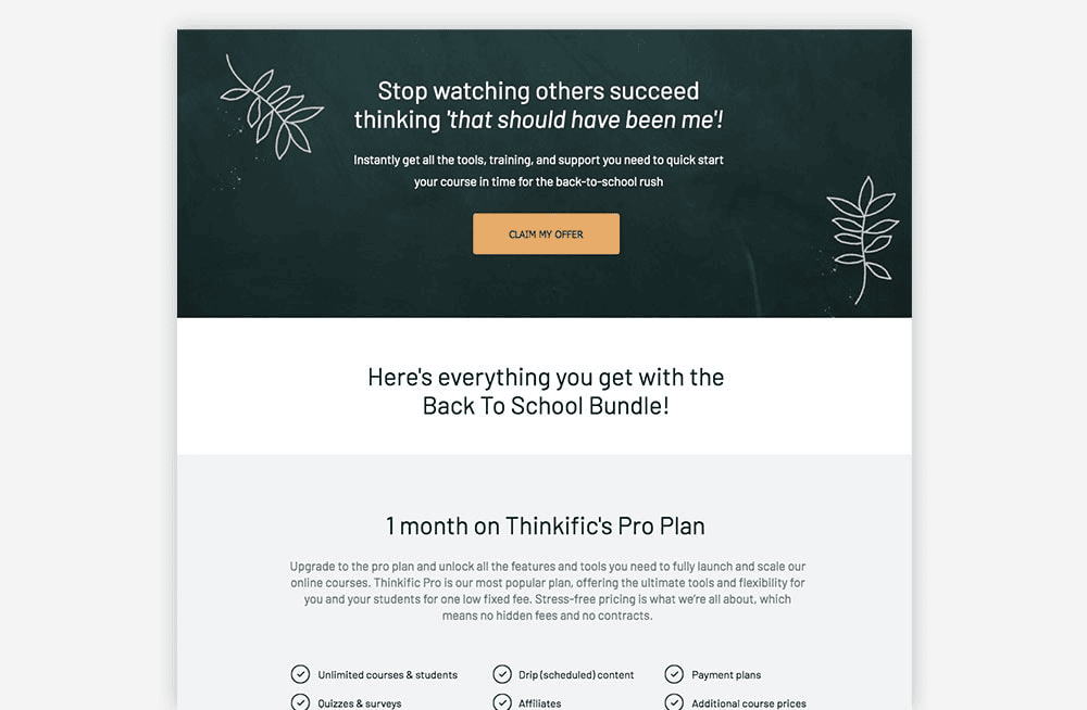 Thinkific Conversion rate optimization success story