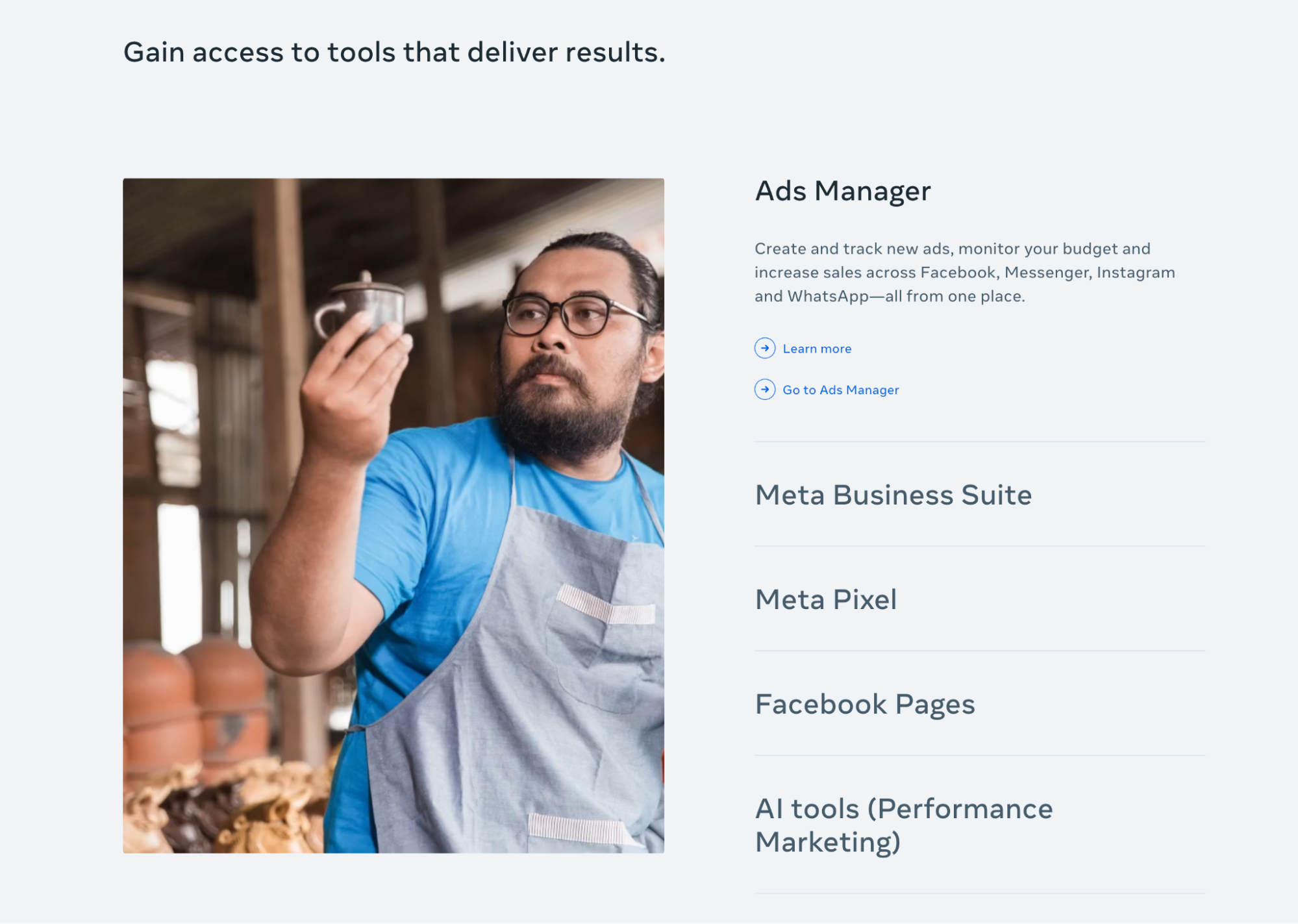 Facebook ads manager for B2B