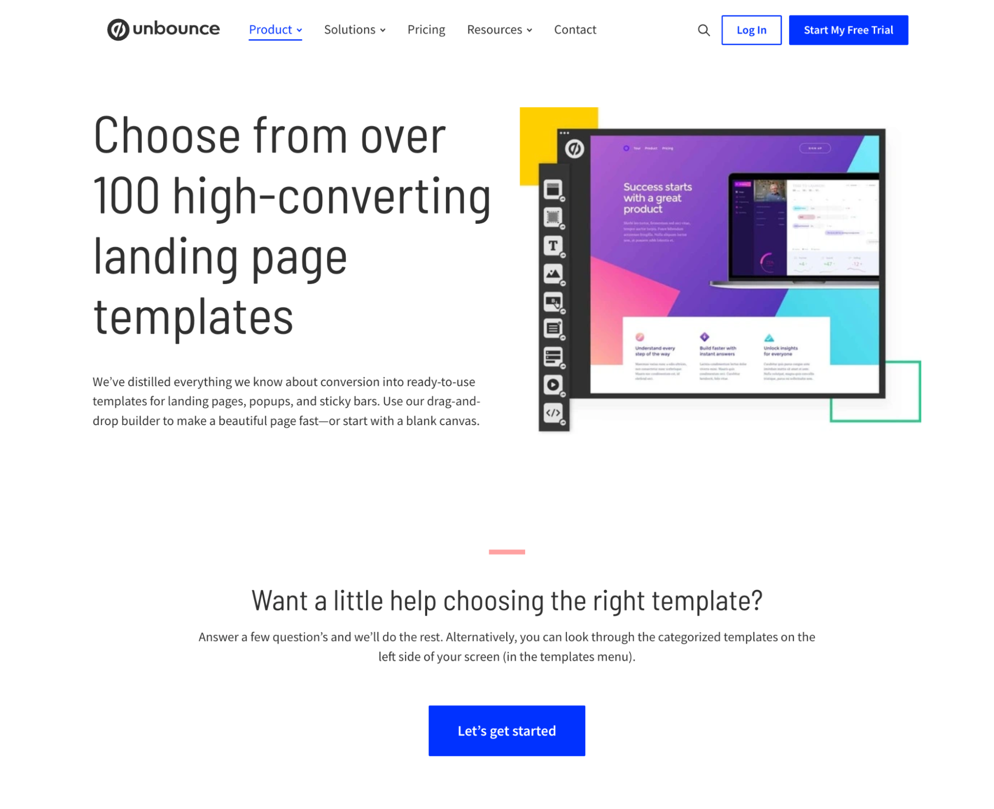 high-converting landing page templates