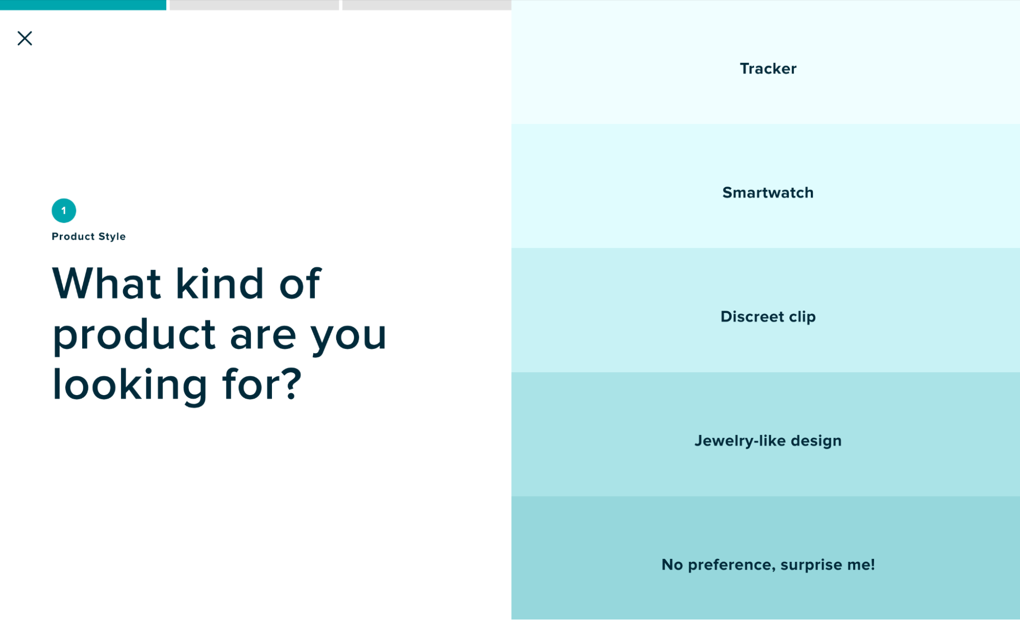 Fitbit ecommerce lead gen form example
