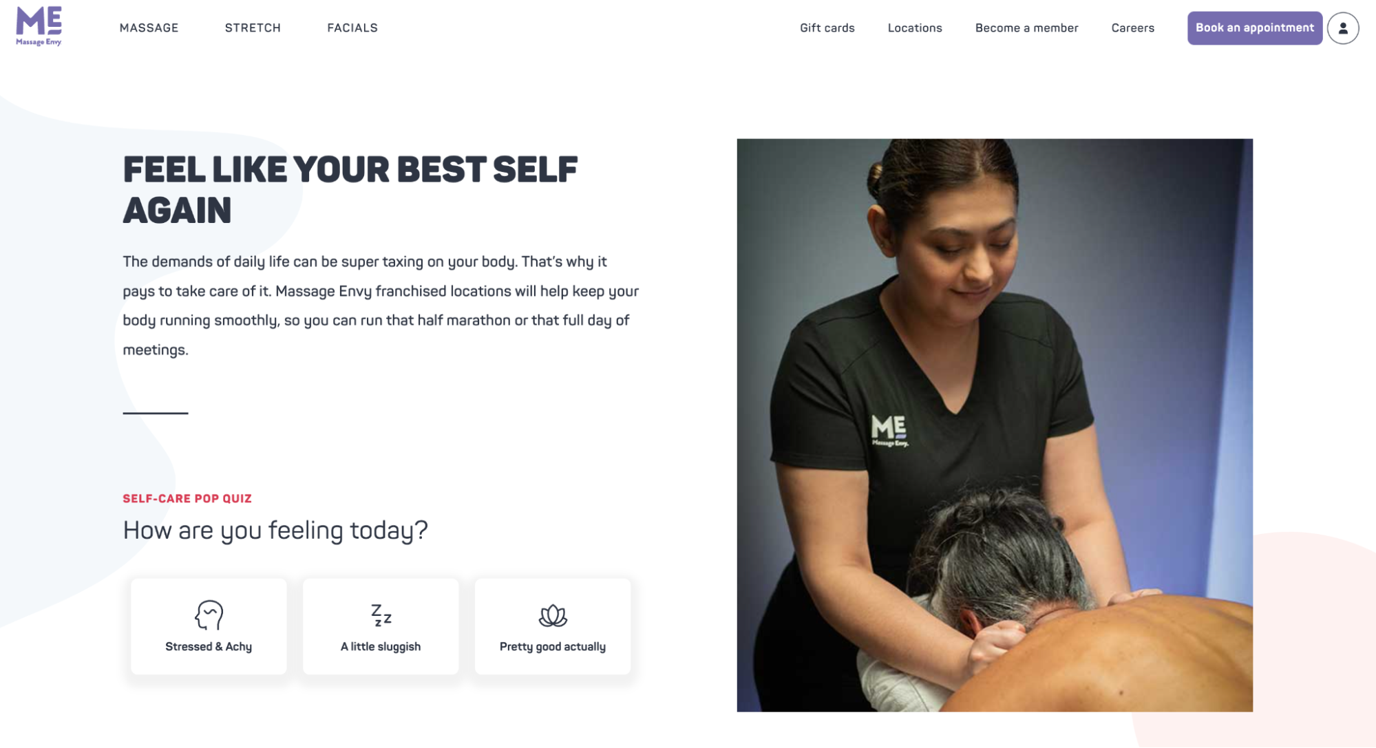 Massage envy lead generation form example