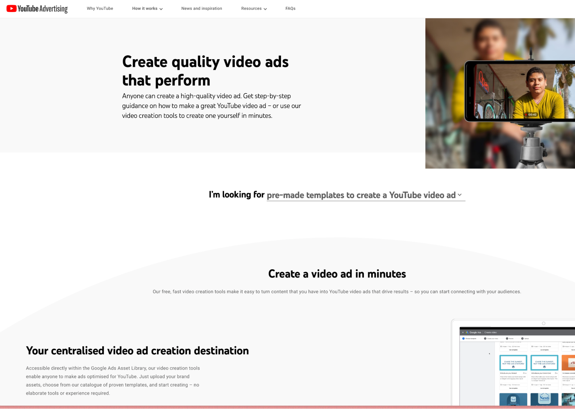 B2b Youtube advertising screenshot