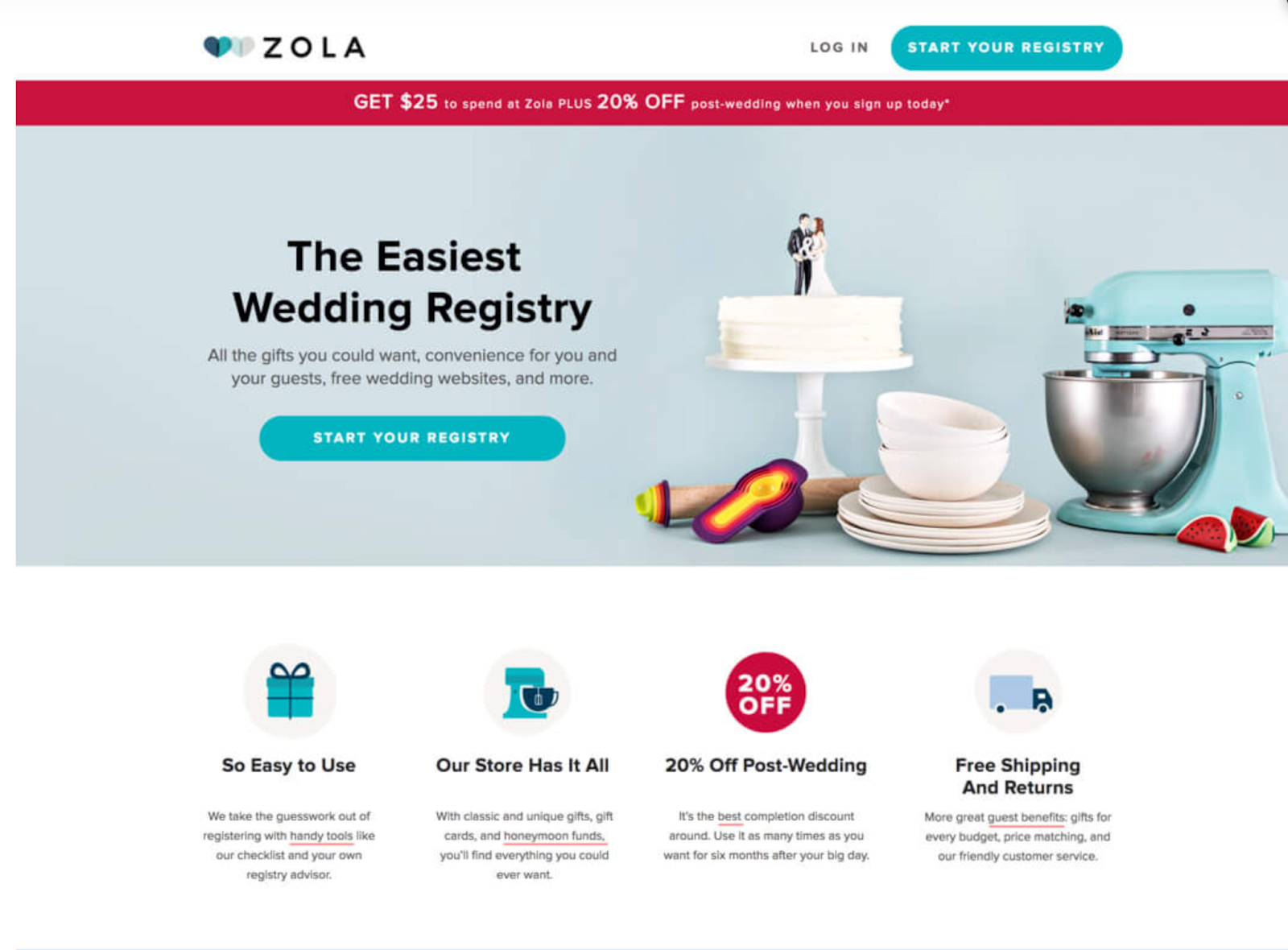 Zola landing page design price