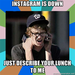 instagram status update