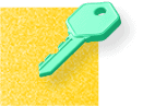 key green yellow icon