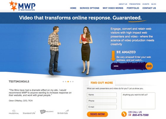 Landing Page Video - Web Presenters
