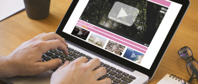 Landing page video