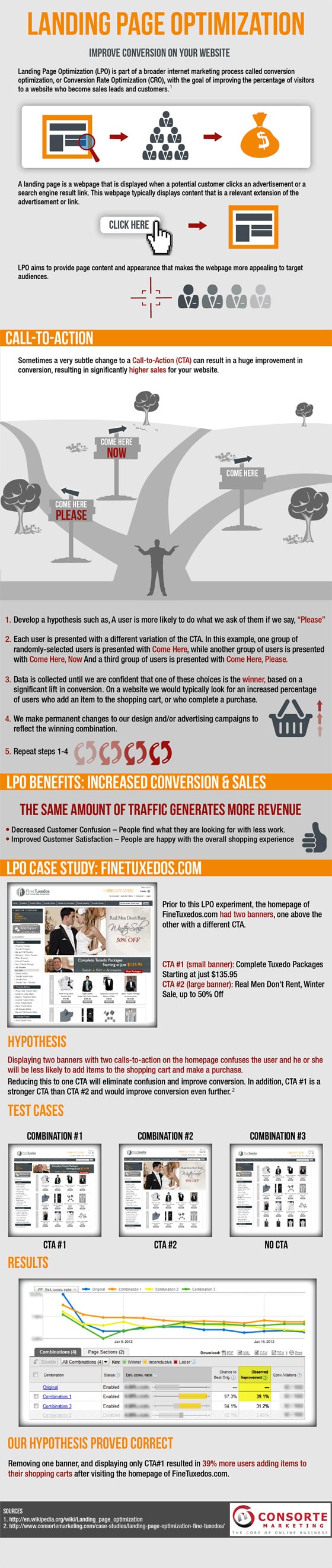 landing page optimization infographic