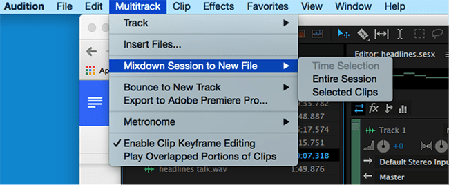 mixdown podcast software