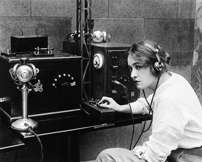 Woman morse code