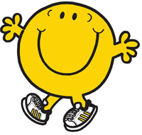 You'd be happy too if you were a yellow cartoon ball with a smile to rival Julia Roberts.