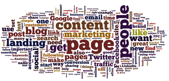 The tag cloud