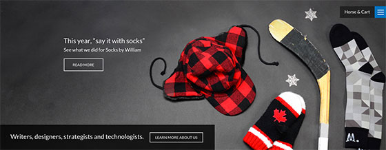 Parallax scrolling landing pages