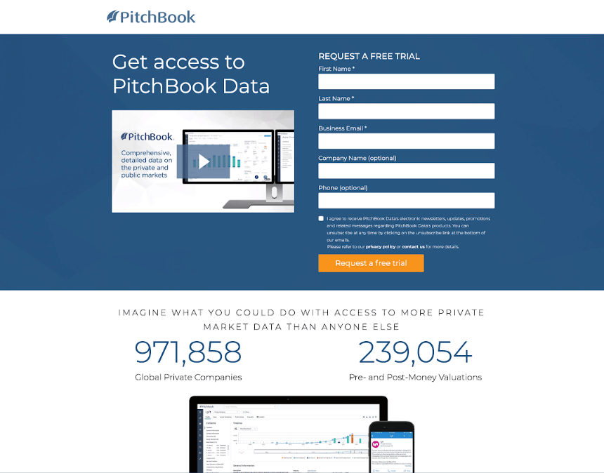 A Pitchbook Page