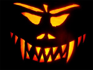 halloween banner on landing page