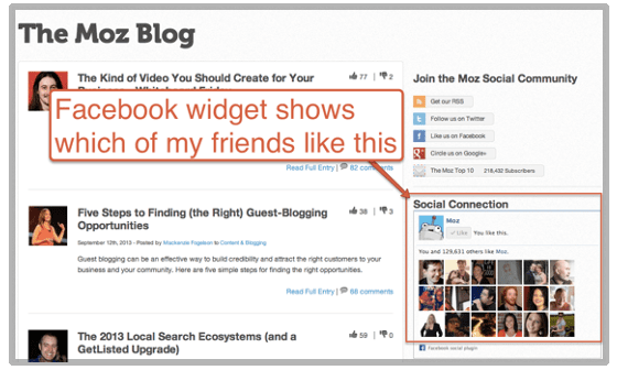 social widget