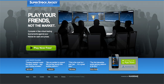 superstock jockey landing page example