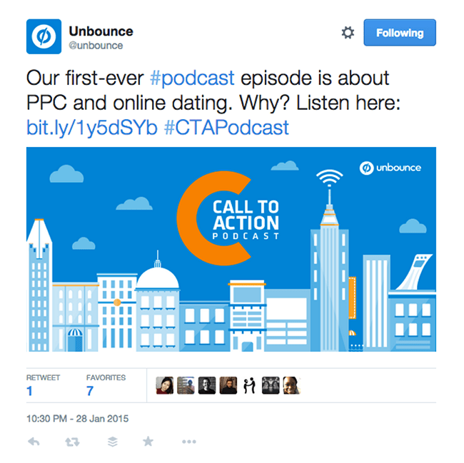 tweet call to action podcast