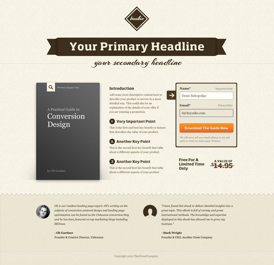 ultimate lead capture landing page