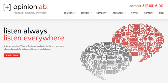 Opinion Lab User Feedback Tool