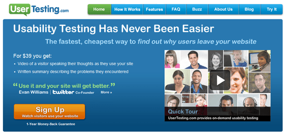 User Testing User Feedback Tool