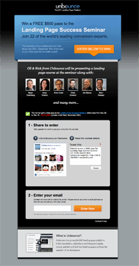 viral contest landing pages