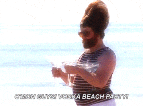 Vodka Beach party for conversions, sake!