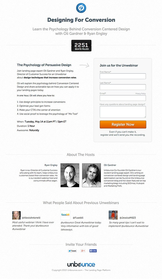 conversion centered design webinar oli gardner