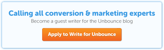Write For The Unbounce Blog